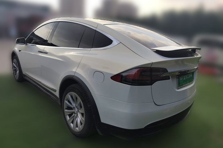 Used Tesla Model X 2020 Long-Range Upgrade Version Rear Left 45 Deg