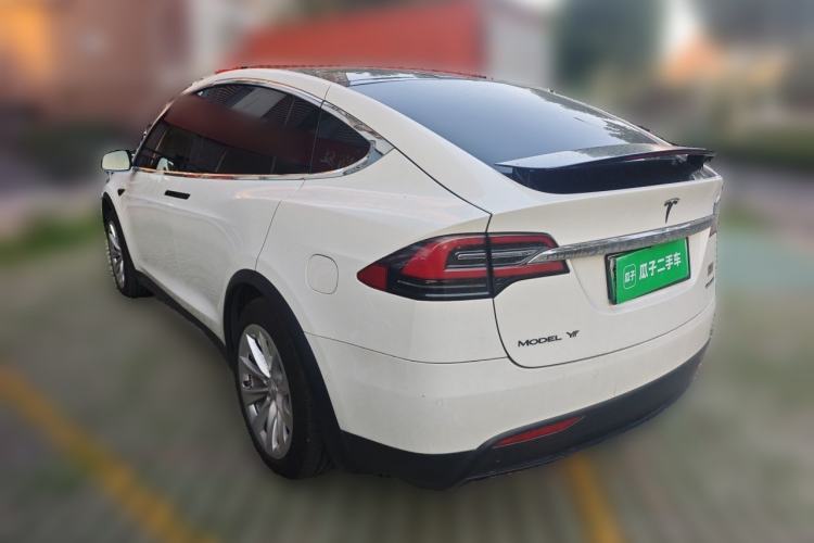 Used Tesla Model X 2020 Long-Range Upgrade Version Rear Left 45 Deg