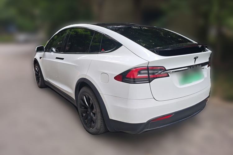 Used Tesla Model X 2020 Long-Range Upgrade Version Rear Left 45 Deg