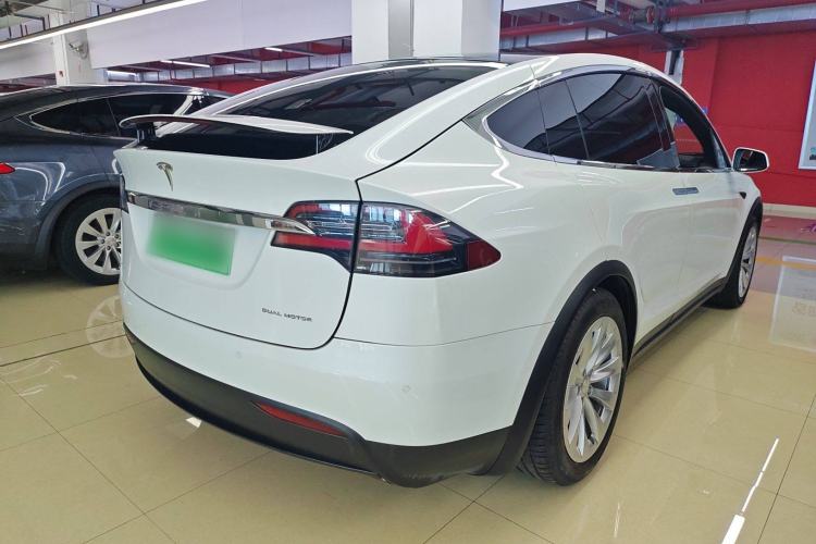 Used Tesla Model X 2020 Long-Range Upgrade Version Rear Right 45 Deg
