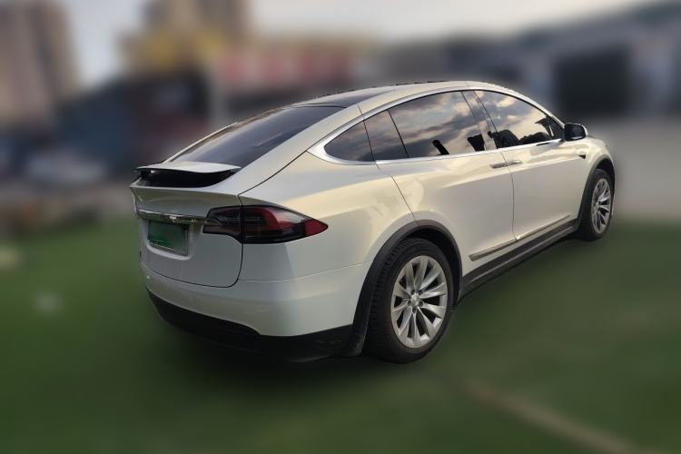 Used Tesla Model X 2020 Long-Range Upgrade Version Rear Right 45 Deg