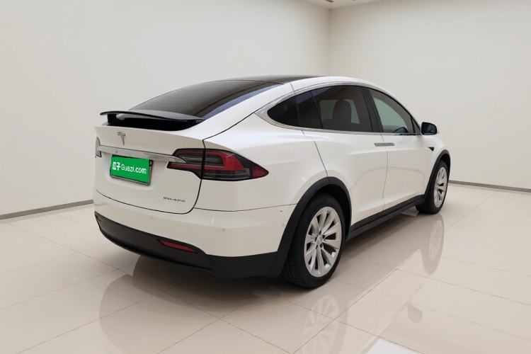 Used Tesla Model X 2020 Long-Range Upgrade Version Rear Right 45 Deg