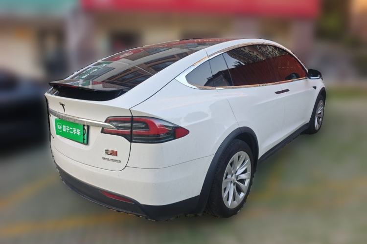 Used Tesla Model X 2020 Long-Range Upgrade Version Rear Right 45 Deg