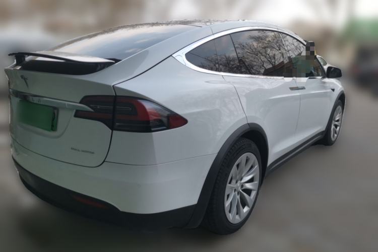 Used Tesla Model X 2020 Long-Range Upgrade Version Rear Right 45 Deg