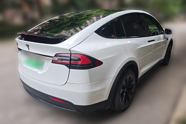 Used Tesla Model X 2020 Long-Range Upgrade Version Rear Right 45 Deg