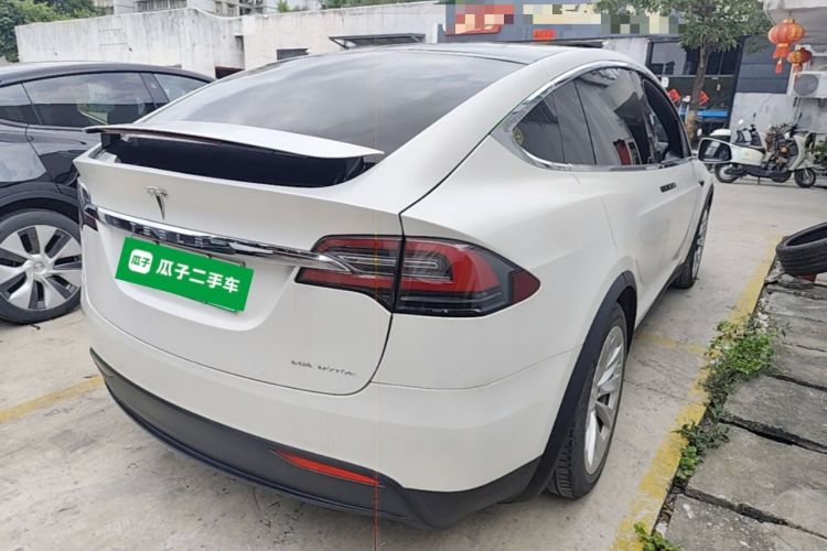 Used Tesla Model X 2020 Long-Range Upgrade Version Rear Right 45 Deg