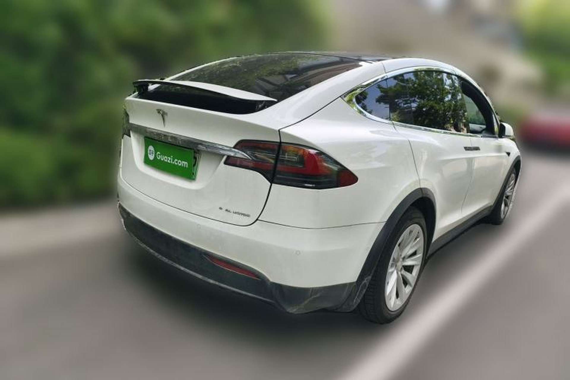 Used Tesla Model X 2020 Long-Range Upgrade Version Rear Right 45 Deg
