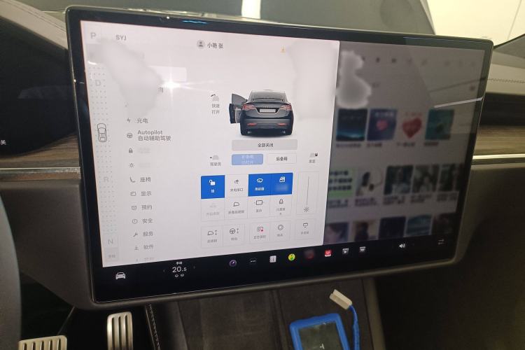 Used Tesla Model X 2023 Dual-Motor All-Wheel-Drive Version Audio And AC Panel
