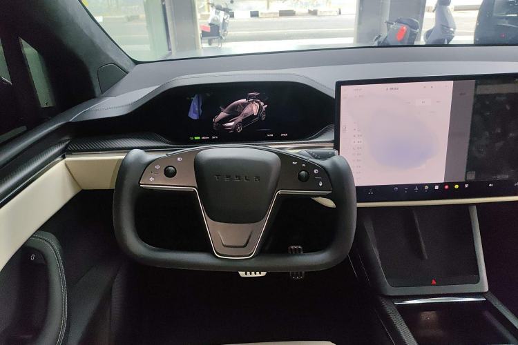 Used Tesla Model X 2023 Three-Motor All-Wheel-Drive Plaid Version Steering Wheel
