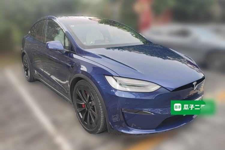 Used Tesla Model X 2023 Three-Motor All-Wheel-Drive Plaid Version Front Right 45 Deg