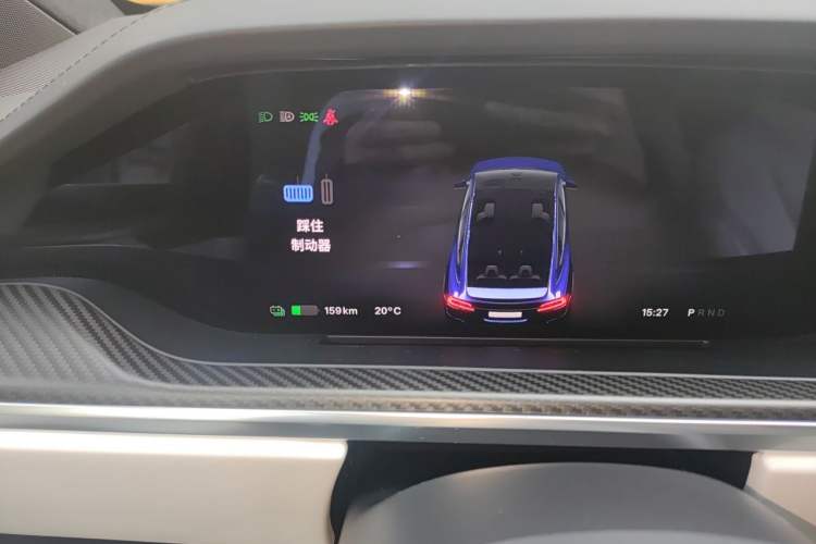 Used Tesla Model X 2023 Three-Motor All-Wheel-Drive Plaid Version Odometer Close Up