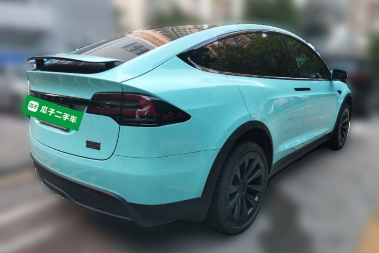 Used Tesla Model X 2023 Three-Motor All-Wheel-Drive Plaid Version Rear Right 45 Deg