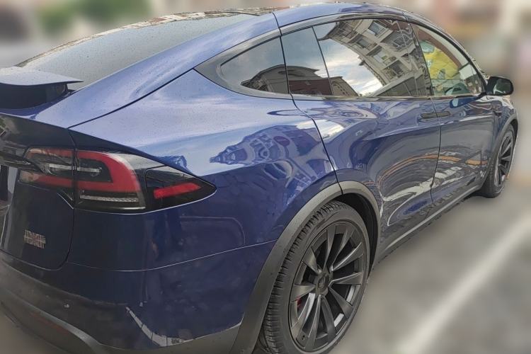 Used Tesla Model X 2023 Three-Motor All-Wheel-Drive Plaid Version Rear Right 45 Deg