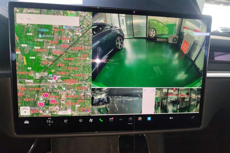 Used Tesla Model X 2023 Three-Motor All-Wheel-Drive Plaid Version Audio And AC Panel
