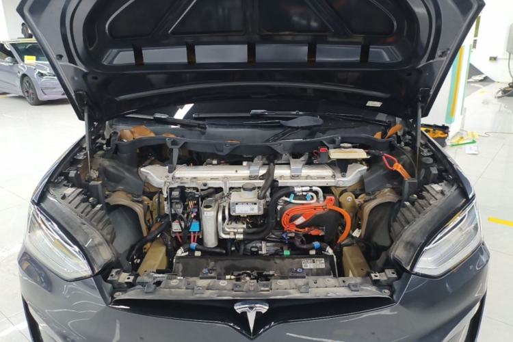 Used Tesla Model X 2023 Dual-Motor All-Wheel-Drive Version Engine Bay