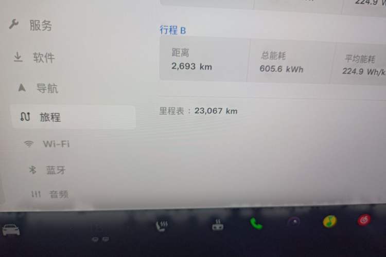 Used Tesla Model X 2023 Dual-Motor All-Wheel-Drive Version Odometer Close Up