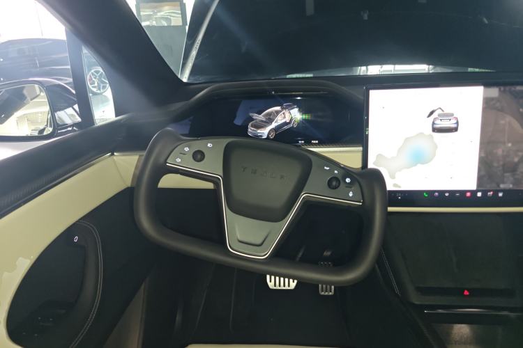 Used Tesla Model X 2023 Three-Motor All-Wheel-Drive Plaid Version Steering Wheel