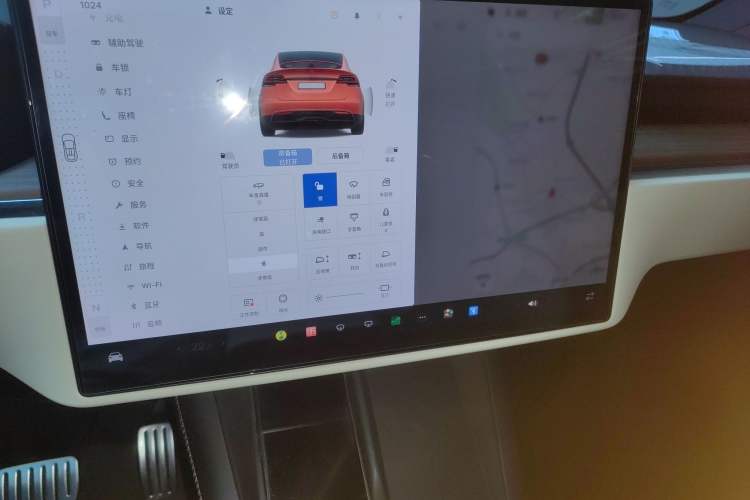 Used Tesla Model X 2023 Dual-Motor All-Wheel-Drive Version Audio And AC Panel
