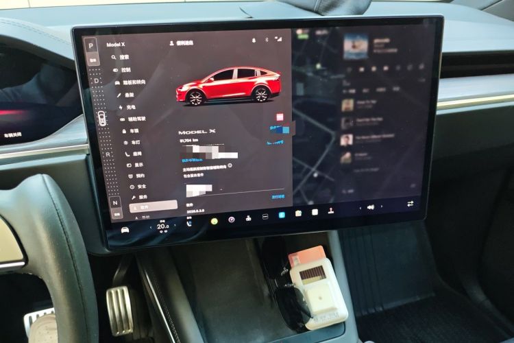 Used Tesla Model X 2023 Dual-Motor All-Wheel-Drive Version Audio And AC Panel