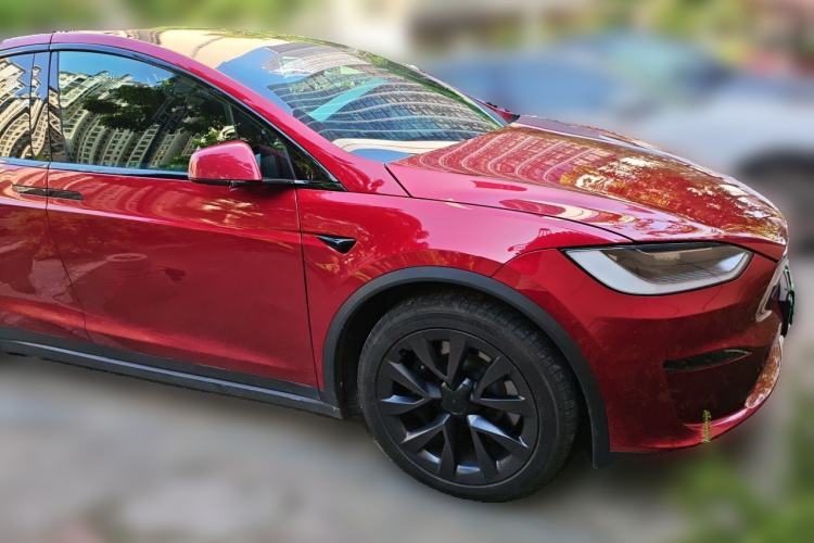 Used Tesla Model X 2023 Dual-Motor All-Wheel-Drive Version Front Right 45 Deg