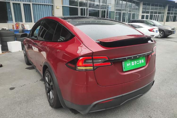 Used Tesla Model X 2023 Dual-Motor All-Wheel-Drive Version Rear Left 45 Deg