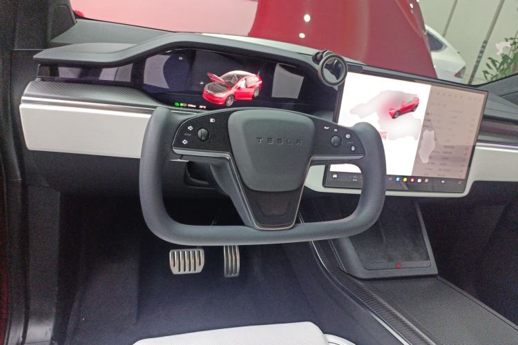 Used Tesla Model X 2023 Three-Motor All-Wheel-Drive Plaid Version Steering Wheel