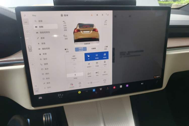 Used Tesla Model X 2023 Dual-Motor All-Wheel-Drive Version Audio And AC Panel