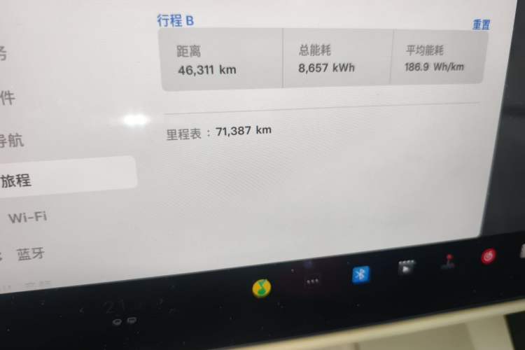 Used Tesla Model X 2023 Dual-Motor All-Wheel-Drive Version Odometer Close Up