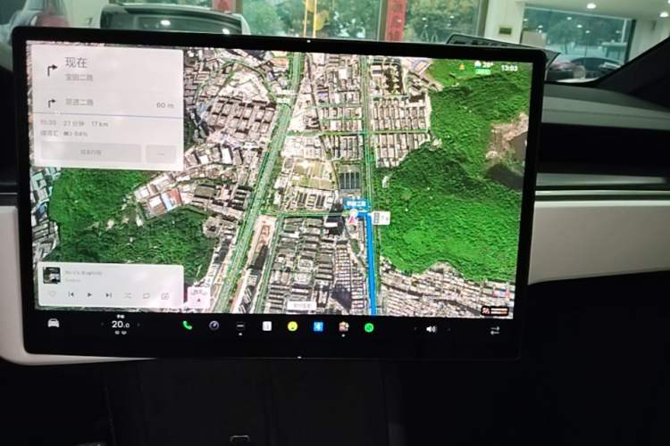 Used Tesla Model X 2023 Three-Motor All-Wheel-Drive Plaid Version Audio And AC Panel