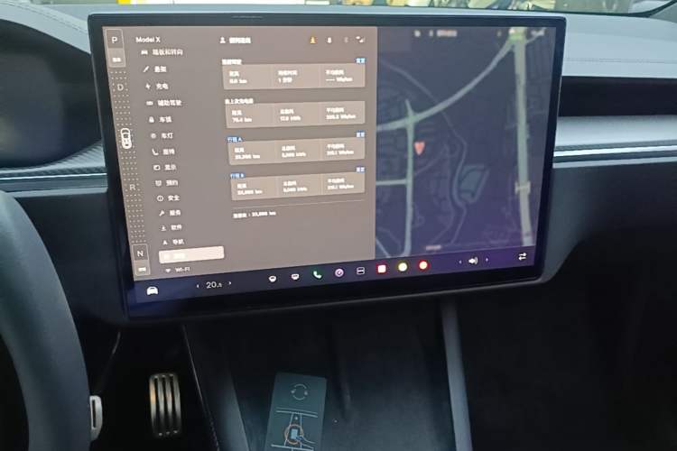 Used Tesla Model X 2023 Three-Motor All-Wheel-Drive Plaid Version Audio And AC Panel