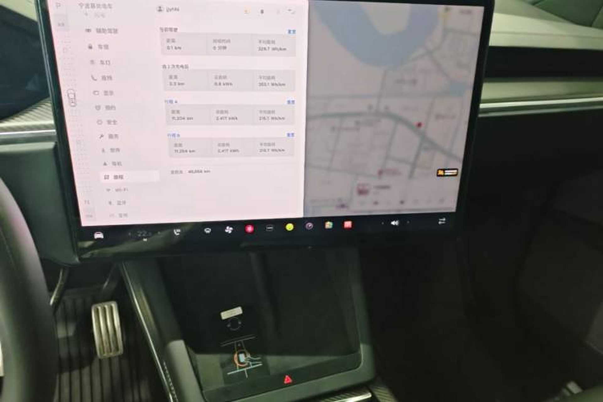Used Tesla Model X 2023 Three-Motor All-Wheel-Drive Plaid Version Audio And AC Panel