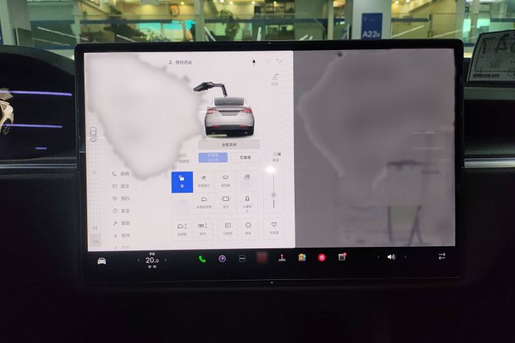 Used Tesla Model X 2023 Three-Motor All-Wheel-Drive Plaid Version Audio And AC Panel