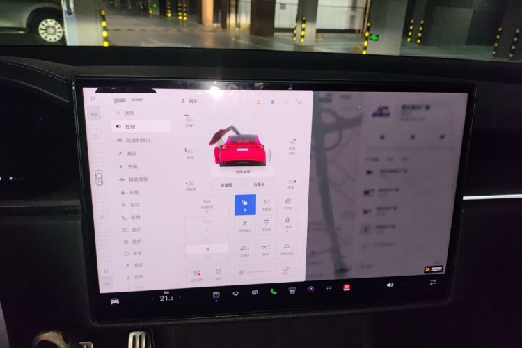 Used Tesla Model X 2023 Dual-Motor All-Wheel-Drive Version Audio And AC Panel