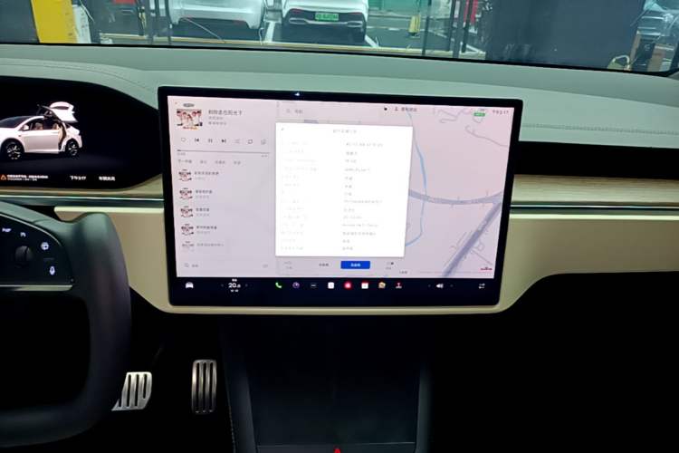 Used Tesla Model X 2023 Dual-Motor All-Wheel-Drive Version Audio And AC Panel