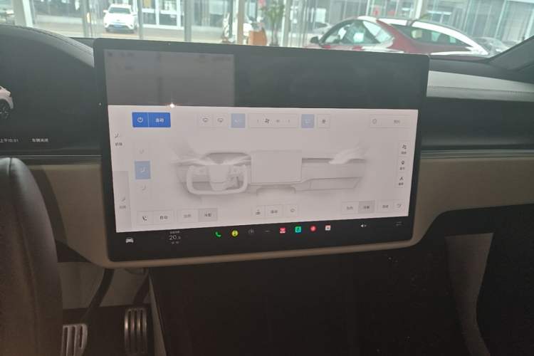 Used Tesla Model X 2023 Three-Motor All-Wheel-Drive Plaid Version Audio And AC Panel