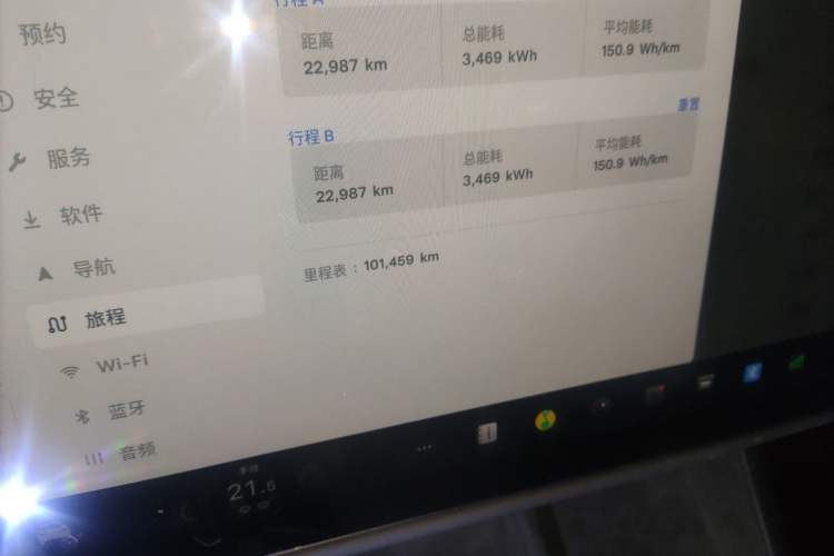 Used Tesla Model X 2023 Dual-Motor All-Wheel-Drive Version Odometer Close Up