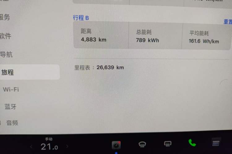 Used Tesla Model X 2023 Dual-Motor All-Wheel-Drive Version Odometer Close Up