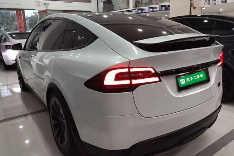 Used Tesla Model X 2023 Three-Motor All-Wheel-Drive Plaid Version Rear Left 45 Deg
