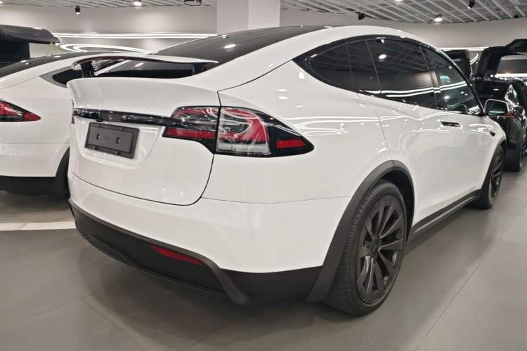Used Tesla Model X 2023 Three-Motor All-Wheel-Drive Plaid Version Rear Right 45 Deg