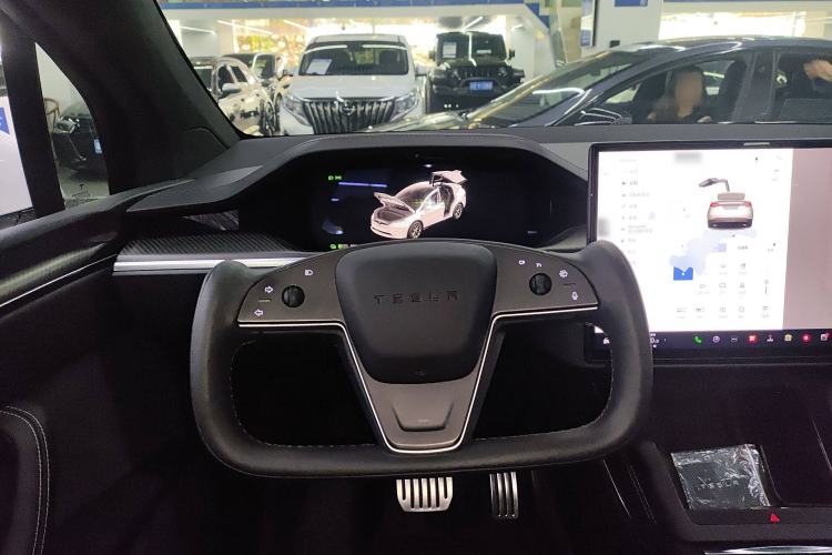 Used Tesla Model X 2023 Three-Motor All-Wheel-Drive Plaid Version Steering Wheel