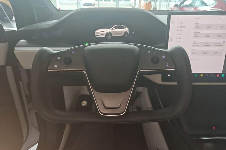 Used Tesla Model X 2023 Three-Motor All-Wheel-Drive Plaid Version Steering Wheel