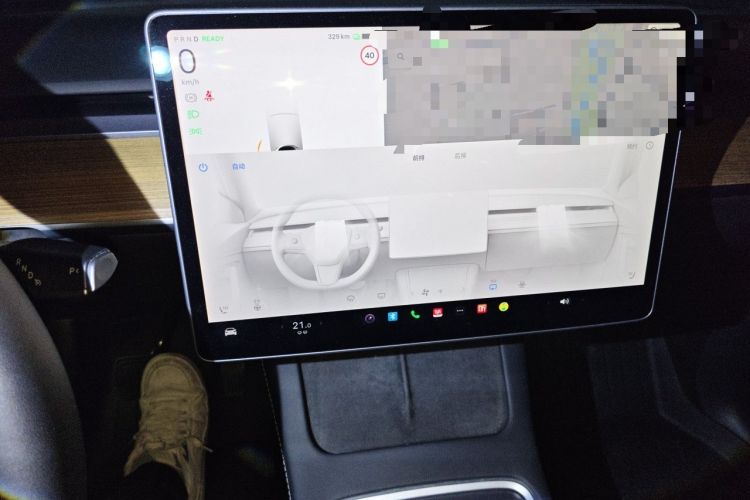 Used Tesla Model Y 2021 Standard Range Rear-Wheel Drive Version Audio And AC Panel