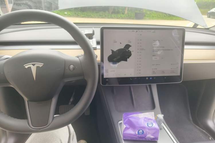 Used Tesla Model Y 2021 Standard Range Rear-Wheel Drive Version Audio And AC Panel