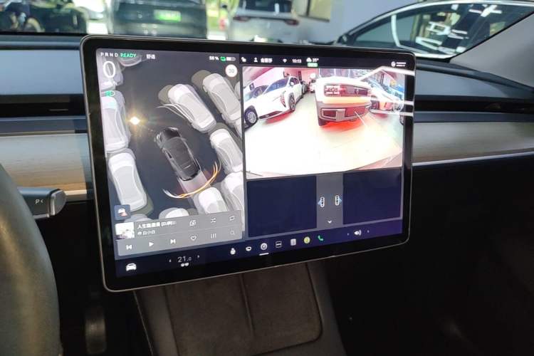 Used Tesla Model Y 2021 Standard Range Rear-Wheel Drive Version Audio And AC Panel