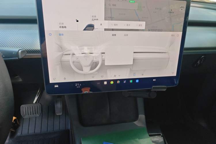 Used Tesla Model Y 2021 Standard Range Rear-Wheel Drive Version Audio And AC Panel