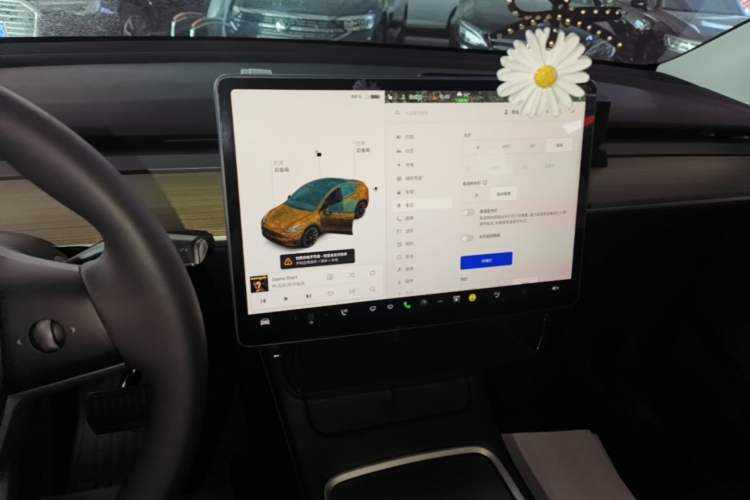 Used Tesla Model Y 2021 Standard Range Rear-Wheel Drive Version Audio And AC Panel