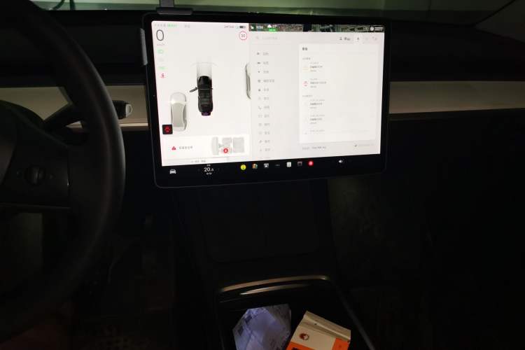 Used Tesla Model Y 2021 Standard Range Rear-Wheel Drive Version Audio And AC Panel