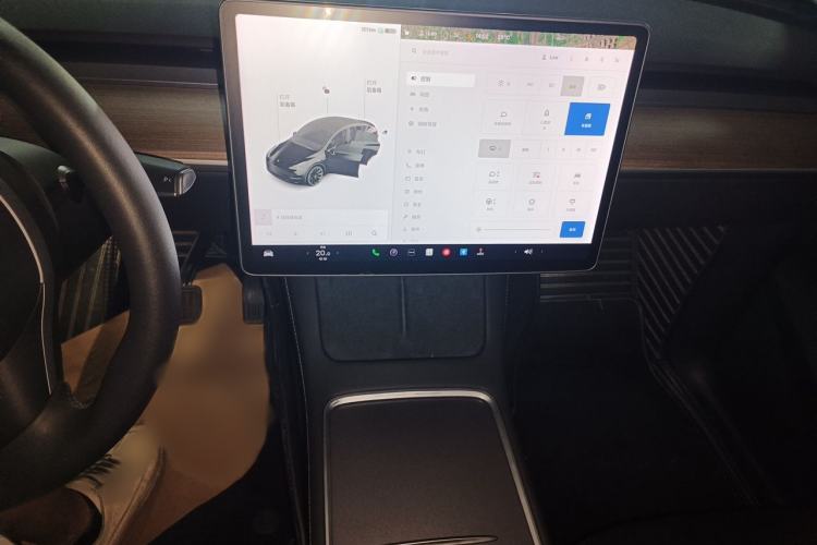 Used Tesla Model Y 2021 Standard Range Rear-Wheel Drive Version Audio And AC Panel