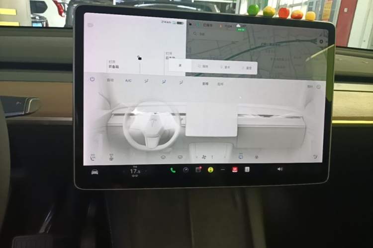 Used Tesla Model Y 2021 Standard Range Rear-Wheel Drive Version Audio And AC Panel