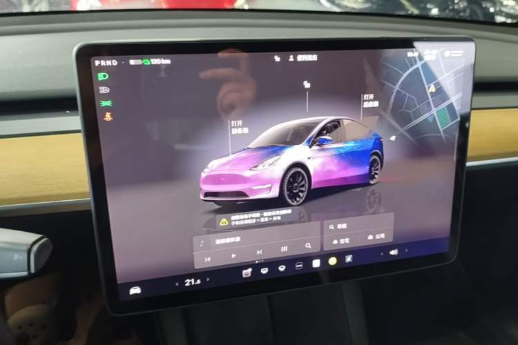 Used Tesla Model Y 2021 Revised Version 2 Long-Range All-Wheel-Drive Edition Audio And AC Panel